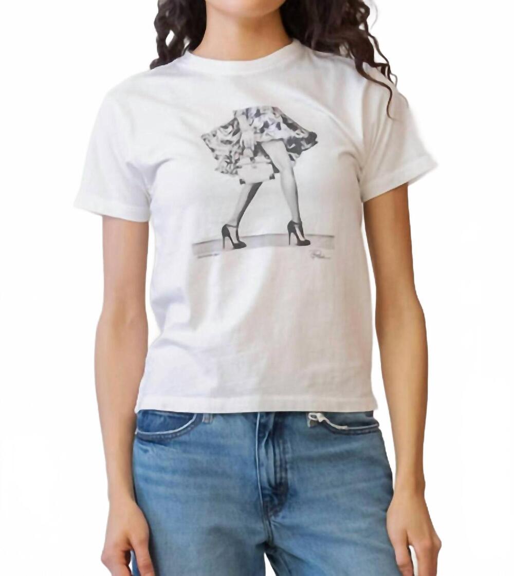 NEW CPRESS STUDIO invitation only mushie tee in worn white
